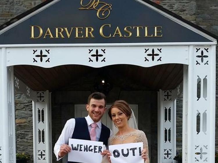 VIRAL: Loud and clear message for Arsene Wenger from wedding at Darver Castle
