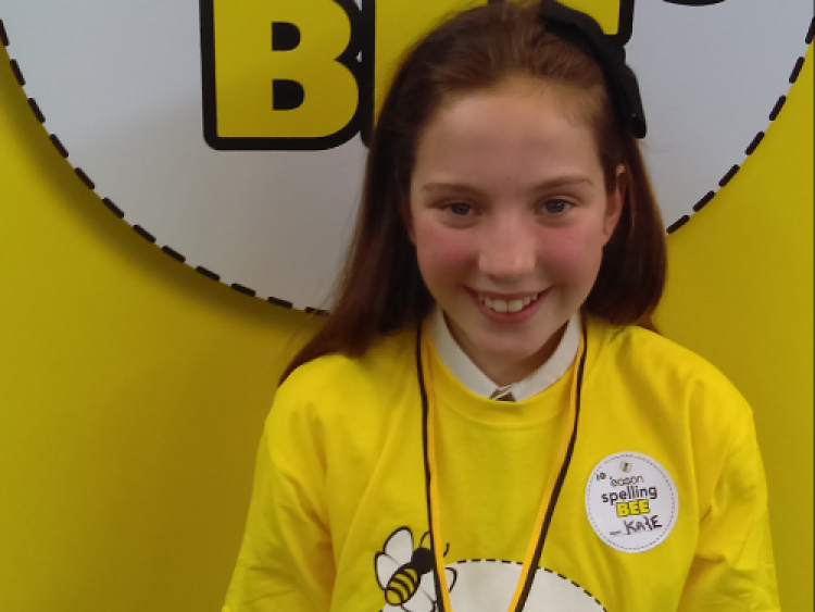 Kate wins Louth Spelling Bee at Dundalk Grammar School