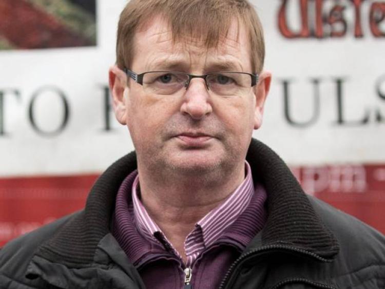 Loyalist Willie Frazer in Dundalk today