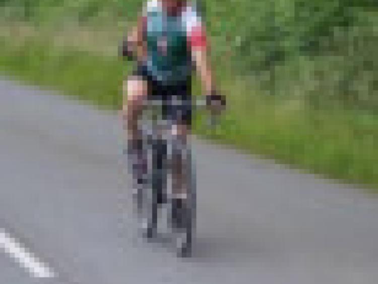 Cuchulainn Cycling Club's Martin Grey celebrates winning the IVCA National Championship