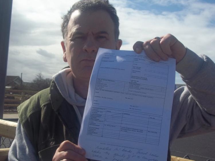 Father says he was asked to sign a meaningless document 