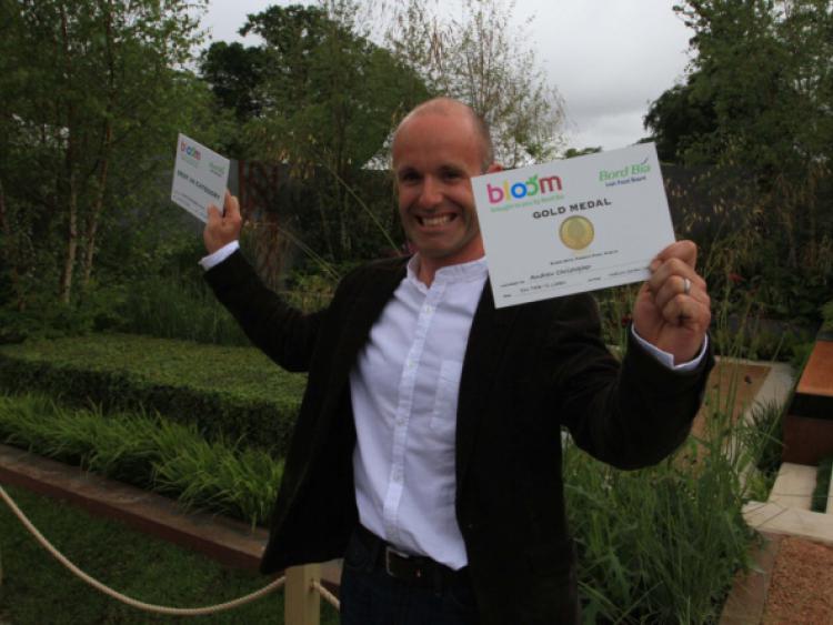 Clogherhead gardener designer Andrew wins gold at Bloom 
