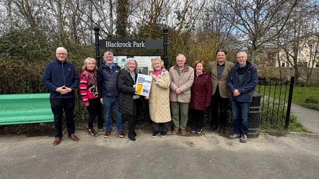 Members of Blackrock Tidy Towns and staff from Louth County Council, pictured with the mentors for this year's Entente Florale Europe competition at Blackrock Park