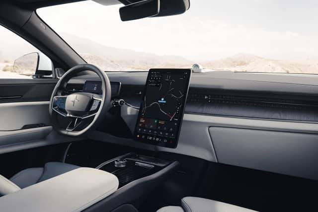 I’m ambivalent about being able to change the interior ambient colour theme but when others offer you the rainbow the Polestar only offers two.