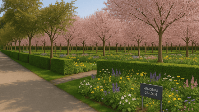 Newly designated memorial woodland within the Ardee Railway Lands