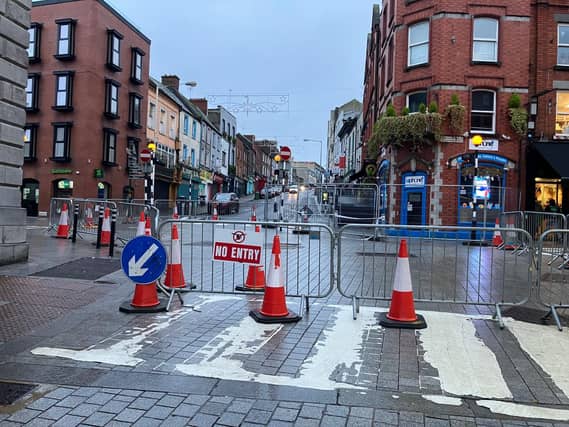 The scene at Tholsel crossroads. Credit: Cllr Declan Power Facebook