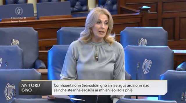 Senator Comyn speaking in the Seanad