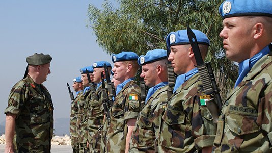 Irish peacekeepers on duty