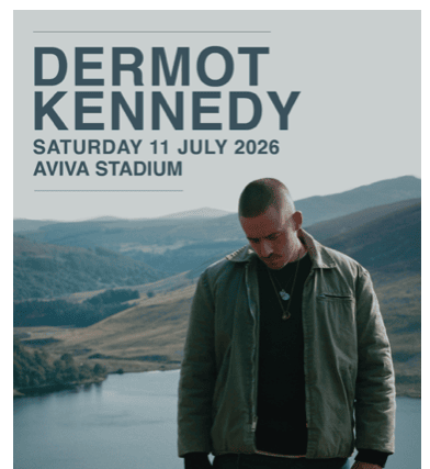 In order for fans to be eligible to avail of the presale, they must be signed up to Kennedy's mailing list which can be found here and register before 10am on Tuesday, October 7.