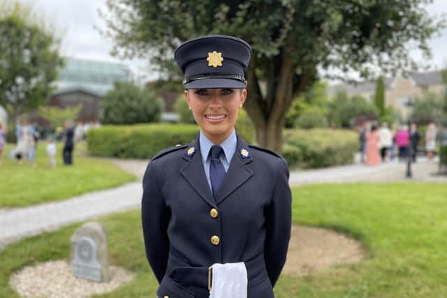 Hannah Egan, 19, from Co Laois, said she got her Leaving Cert results two years ago but knew she wanted to be a garda like her father.