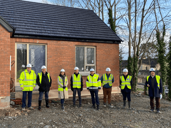 Louth County Council Housing Team with partners from Clúid Housing at Dúiche Roden last week (pic: Louth County Council)