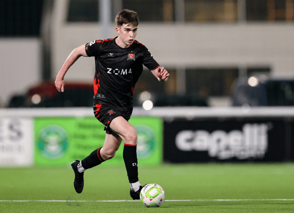 Dundalk striker Eoin Kenny got on the scoresheet. Photo by Thomas Flinkow/Sportsfile