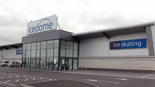 The former ice dome in Dundalk where work is currently underway (Photo: Arthur Kinahan)