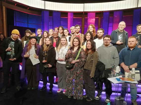 DkIT students at the Royal Television Society Awards