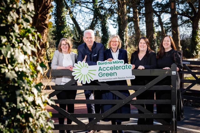 Fiona Nulty, Biosense, Tom Donnellan, CEO of Bord na Móna, Mairead McGuiness, former MEP and European Commissioner, Anne Butterly and Angela Byrne from Easydry