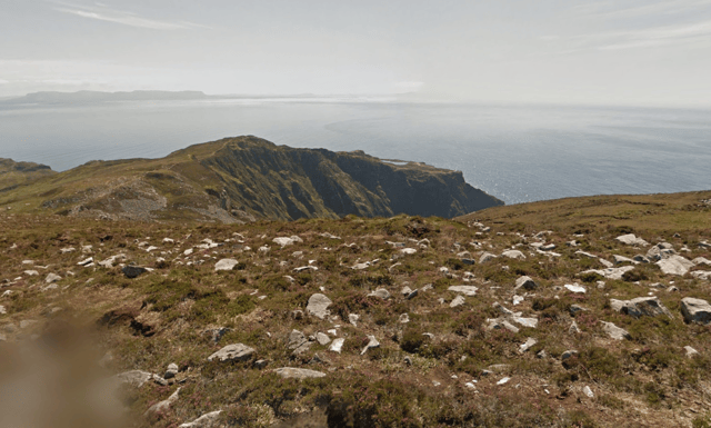 An image of Sliabh Liag from Google Street View