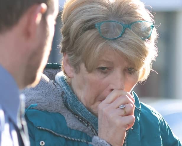 Lynda O'Doherty is brought to Carndonagh District Court. (North West Newspix)