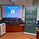 Cannabis worth €1.28 million was recovered in luggage two days before Christmas