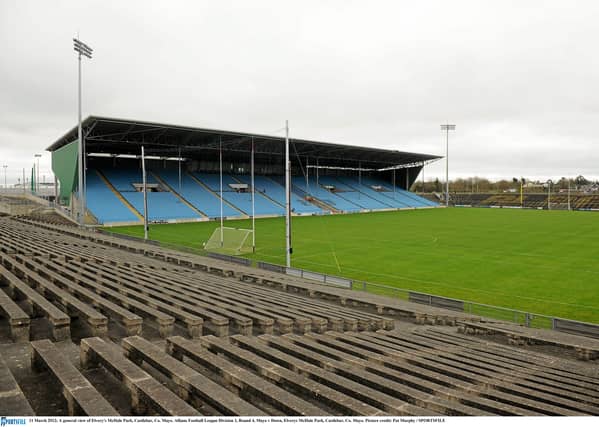A general view of McHale Park, Castlebar. The venue for Louth's championship clash with Mayo this Sunday. (Picture: Pat Murphy / Sportsfile)