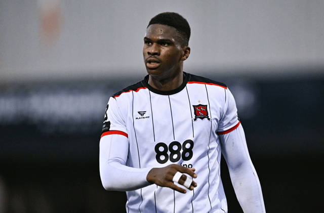 Dundalk FC defender Mayowa Animasahun could be set to leave the club. Photo by Ben McShane/Sportsfile