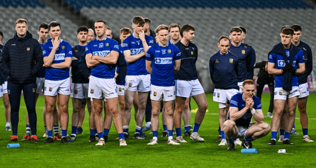 Ardee St Mary's players after their Leinster Club SFC final defeat to Cuala at Croke Park. Photo by Ben McShane/Sportsfile