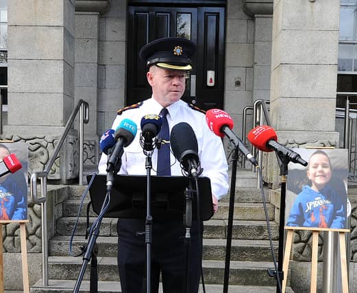 Chief Superintendent Alan McGovern outside Dundalk Garda Station