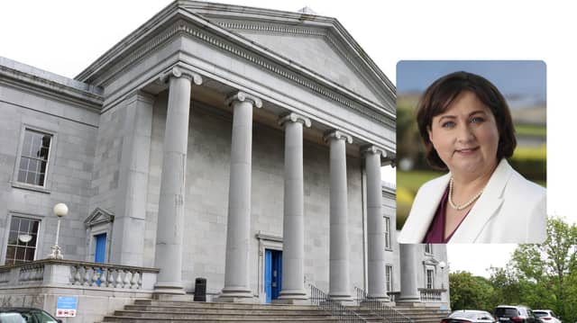 Minister of State Anne Rabbitte (inset) gave evidence during Friday's hearing at Ennis Courthouse