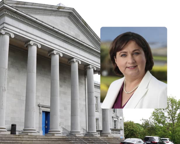 Minister of State Anne Rabbitte (inset) gave evidence during Friday's hearing at Ennis Courthouse
