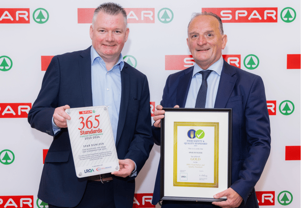Derek Donnelly SPAR Dunleer and Paul McGrath SPAR ROA