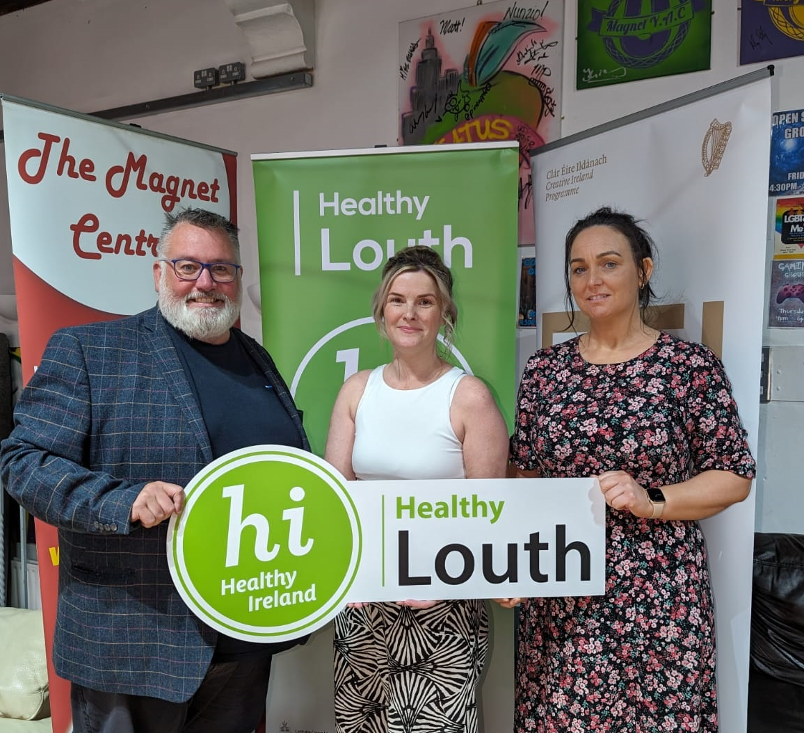 Kevin Moran, Manager, Dundalk Youth Centre, Paula Keenan Healthy Ireland Co-Ordinator – Louth County Council, and Teresa Kearney, Manager, Magnet Youth Centre, Newry