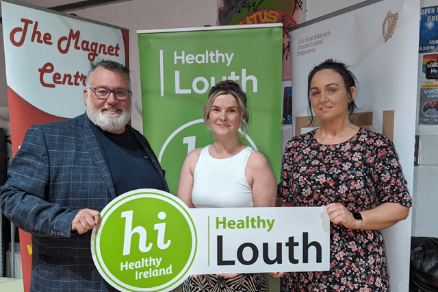 Kevin Moran, Manager, Dundalk Youth Centre, Paula Keenan Healthy Ireland Co-Ordinator – Louth County Council, and Teresa Kearney, Manager, Magnet Youth Centre, Newry