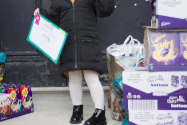 Each year the girls have participated, the charity has given them a certificate.