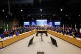 Participants from secondary schools across Ireland braved the snow to come to Dublin Castle on March 1 to take part in the Model Council of the EU Debate