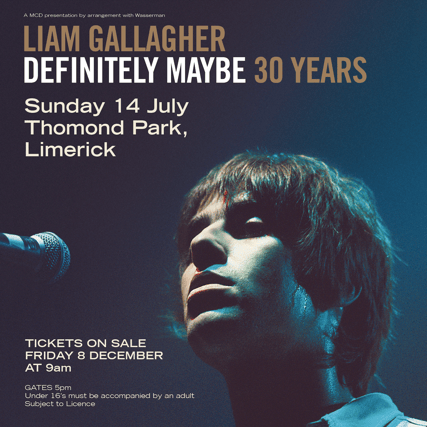 The gig will be held on Sunday, July 14 2024 and tickets will be on sale on Friday, December 8 at 9.00am