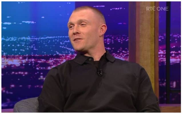 Keith Earls on the Late Late Show. Photo: RTÉ