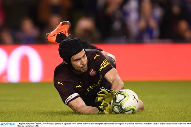 Former Chelsea and Arsenal shot-stopper Petr Cech has surprised the ice hockey world by signing on loan for Belfast Giants.