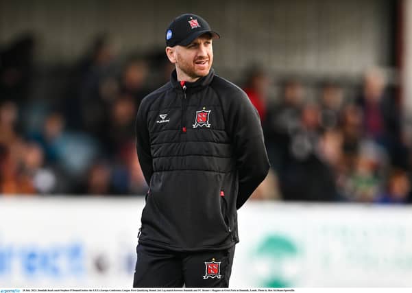 Dundalk's manager, Stephen O'Donnell
