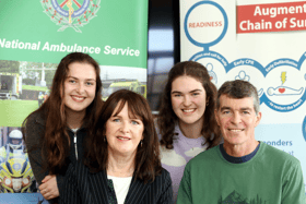 Molua Donohoe, from Rosses Point, Sligo, suffered an unexpected cardiac arrest while exercising on a rowing machine in his home last April I PICTURE: National Ambulance Service Facebook page