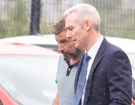 Alan Vial being led into court. (North West Newspix)