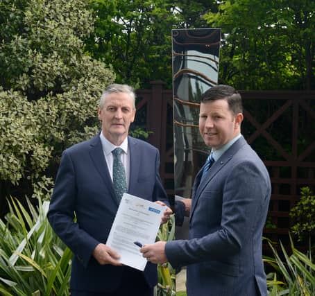 Martin O’Brien, CEO of LMETB and founder of AMTCE with Barry Convey, chair of the Engineering Technology Teachers Association (ETTA)
