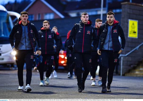 Dundalk FC players arriving to a game earlier this season. (Picture: Sportsfile)
