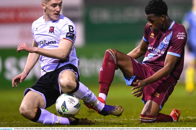 At that stage Drogheda were 2-0 down from two first half goals from Pat Hoban and Ryan O'Kane. But within 18 minutes Drogheda levelled the game up, with goals from Dale Rooney and Freddie Draper. The equaliser came with 18 minutes remaining.