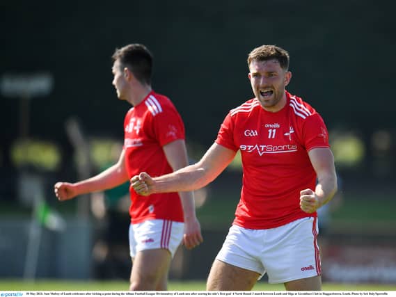 Louth captain Sam Mulroy believes his side "don't fear anyone" after a strong League campaign under Mickey Harte. Pic: Sportsfile