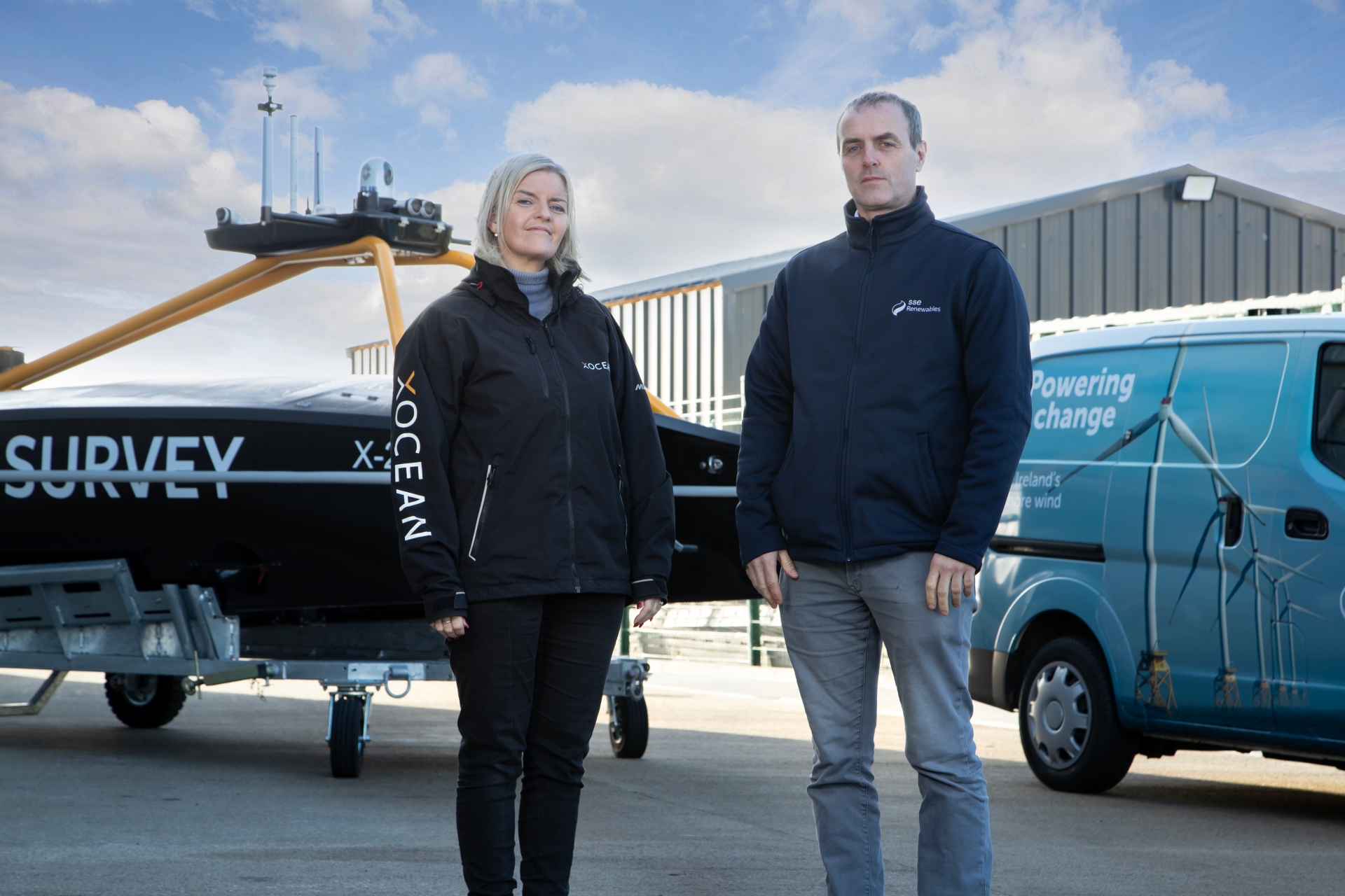 Andrea Phillips, Chief Commercial Officer XOCEAN and Martin Sweeney, Lead Project Manager SSE Renewables