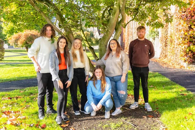 Eimear Faulkner with the other Student Ambassadors
