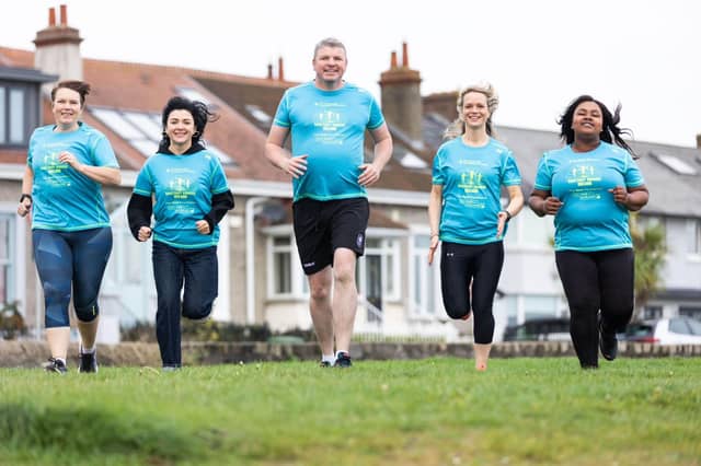 Annemarie Sheehan, Oksana Khvostikova, Graham Clifford, CEO Sanctuary Runners, Ailís McSweeney, Ireland Lead Manager of the Sanctuary Runners, Ignatia Ndlovu
