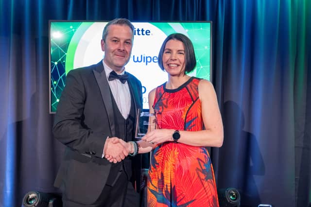 Aidan McKee, Chief People Officer, Waterwipes and Aisléan Nicholson, Partner, Deloitte. Picture Jason Clarke