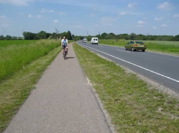 Example of an off-road cycle way