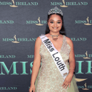 Miss Louth Maiya McMonagle scoops the Miss Eco Ireland Sash