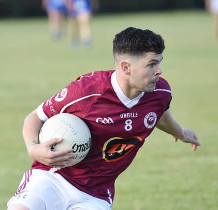 Stuart Osborne on the attack for the O'Connell's. (Pic: Arthur Kinahan)